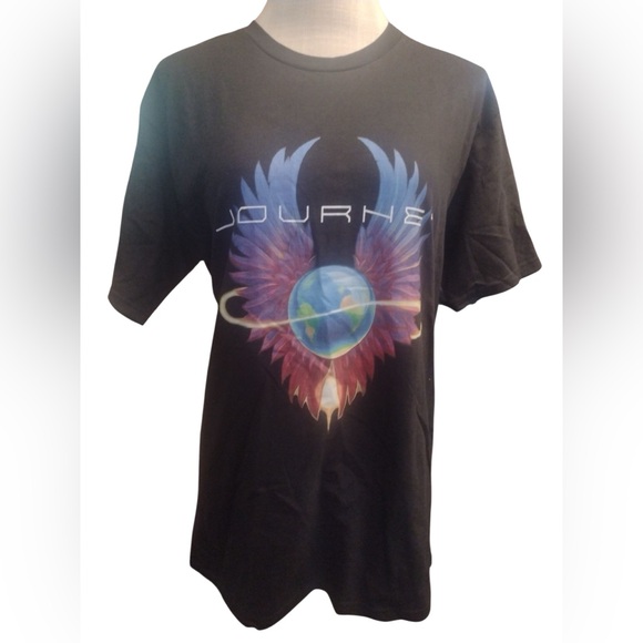 Port and Company Other - New! Journey Globe Wings Black Short Sleeve T-Shirt medium